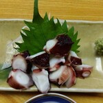 鶴亀 - たこのぶつ切り 450円(税込)(2023年11月8日撮影)