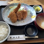 かま屋 - ミックスフライ定食