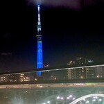 プリヴァード - 席から見るスカイツリー