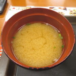 Tendon Tenya - 味噌汁 アップ