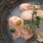 たらく うめ銀 - 柚子胡椒を添えて頂くと更に美味しい