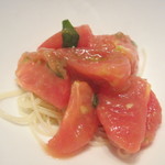 RISTORANTE HiRosofi Ginza - 高知県徳谷産フルーツトマトの冷製カッペリーニ ハーフ 