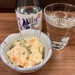 居酒屋 大ちゃん - ねのひ(日本酒300ml)とポテサラ