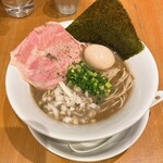 麺屋 まほろ芭 - 【2023年10月】バカニボ玉子＠1,000円、提供時。