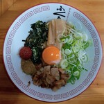 からみそラーメン ふくろう 新潟女池店 - からみそまぜそば（並盛）