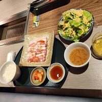 にくずき - 豚カルビ焼肉定食