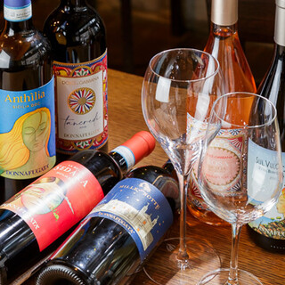 シェフ厳選のワインを心ゆくまで