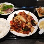 天福 餃子酒場 - ﾗﾝﾁ（回鍋肉）