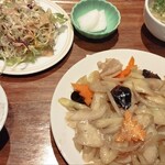 中国料理 喜祥 - 豚肉とセロリ炒め定食