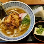 うどん麦清 - かき揚げうどん定食¥890