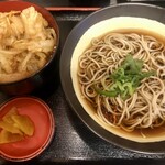 小粋そば - 野菜かき揚げ丼セット　¥540-