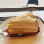 スターバックス・コーヒー - ホワイトモカケーキのアップ