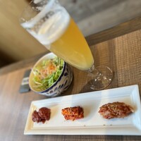 神楽坂焼肉 Kintan - 乾杯　白穂乃果