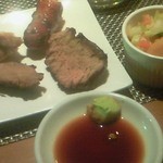 ナトレーザ - 食べ放題のシュラスコをサービスでお試しに、と少し盛っていただきました