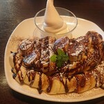 PonPon Kitchen&Cafe - チョコバナナワッフル(’-’*)♪