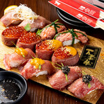 Yakiniku Gyuuou - 肉の寿司各種