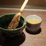 Yuu - ごはん串は、スープをかけてお茶漬け風に！