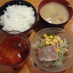 Gyuutantei - 付属品、味噌汁は豚汁