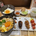 KOBE YAKITORI STAND 野乃鳥 - 親子丼とTKGのコンボメニュー（2,000円）