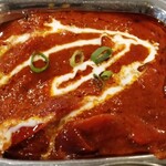 ナマスカ - ほうれん草ベースのキーマカレー