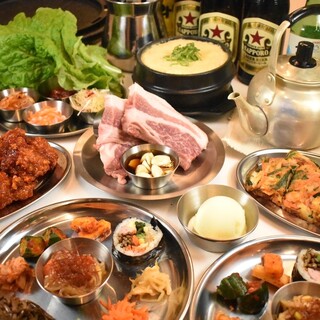 The course with two types of all-you-can-drink is a great deal ♪ We recommend the Samgyeopsal course!