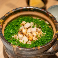 隠れ家鉄板おぶ - 茸と帆立の釜飯