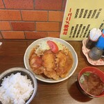 とんかつ　ぼんとん - 豚の生姜焼き定食 1,200円（税込）