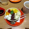 チャワン - 白玉フルーツあんみつとほうじ茶ラテ