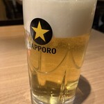 北海道バル 海 - お手軽３点セットの生ビール