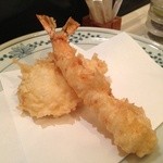 天ぷら新宿つな八 - お好み定食（海老、真鯛）