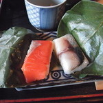 天川茶寮 柿千 - ﾗﾝﾁ　壱の膳（柿の葉すし）