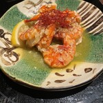 Atemaki Sushi To Yasai Kushimaki Naruto - ガーリックシュリンプ炒め