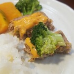 キッチン ブルー グローブ - ブロッコリーを乗せます