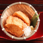 Deep-fried zaru tofu