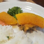 キッチン ブルー グローブ - 南瓜も乗せます