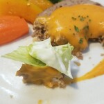 キッチン ブルー グローブ - サラダを乗せます