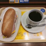 DOUTOR COFFEE SHOP - チーズinミラノサンド セット ¥800（税込）