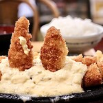 キッチン欧味 - ジャンボ&ジャンボエビフライ定食