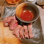 天ぷら と 海鮮 個室居酒屋 天場 - ローストビーフです