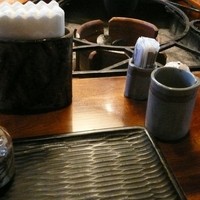 九つ井 本店 - 私たちは囲炉裏のある大きなテーブルへ。。（ご相席）