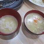 とんかつ檍のカレー屋 いっぺこっぺ - みそ汁追加