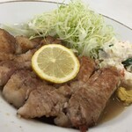 源氏食堂 - 源氏食堂(千葉県いすみ市大原) ブタ肉塩焼ライス(上)