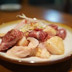 炭火焼肉ホルモンさわいし - ミックスホルモン塩　全てフレッシュなホルモンは驚異のレベル