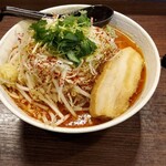 支那そば 無双庵 - Gそば(辛シビ大辛 野菜マシ ニンニク無し 生姜)