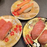 にぎりの徳兵衛 - 中トロ　ずわい蟹　大トロ