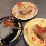 にぎりの徳兵衛 - 白姫海老　のど黒炙り　ぼたん海老