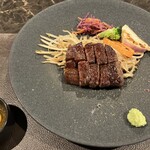 鉄板焼さざん - 牛フィレ