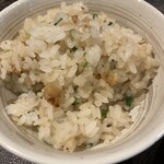 鉄板焼さざん - ガーリックライス