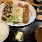 Watarai Shokudou - ランチ 味噌バラ肉&塩バラ ハーフハーフ