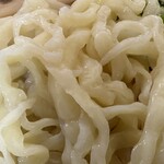 青竹手打ち 佐野らーめん 晴れる屋 - 麺アップです。